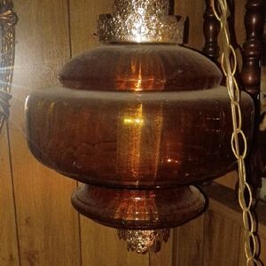 Hollywood Regency Swag Lamp 1950s